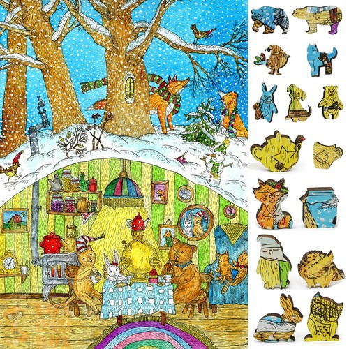 Wooden jigsaw puzzle for - puzzle,